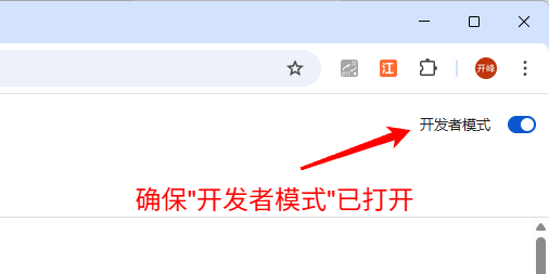 开启开发者模式示意图
